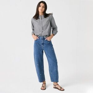 RHODE Jenna Jean in Color Indigo Mirror Denim